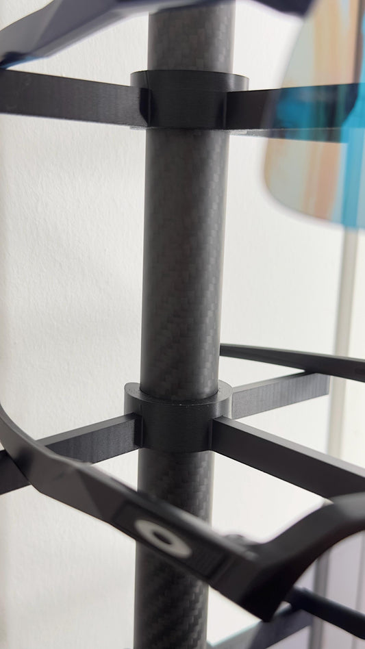 Brillenhalter für bis zu 5 Brillen / 3D-Druck / Brillen Organiser / Wandmontage/ Fahrrad Geschenk / Perfekt als Geschenk