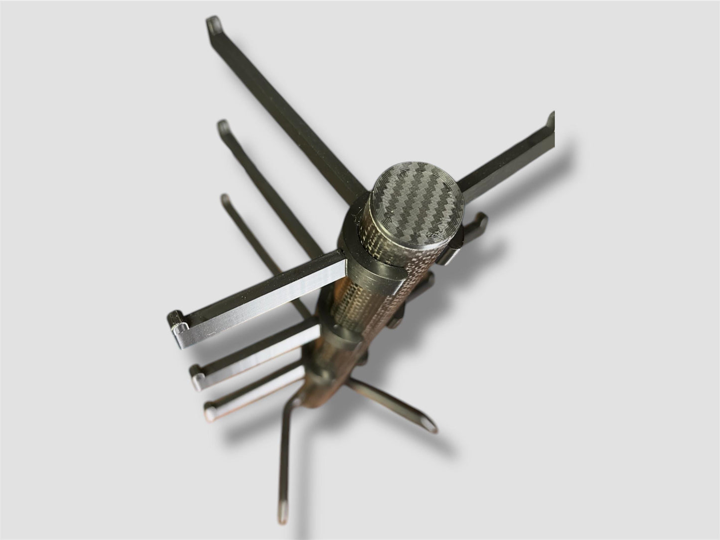 Fahrrad / Rennrad / Brillenständer für 3 Brillen / aus Carbon / 3D-Druck / Organizer