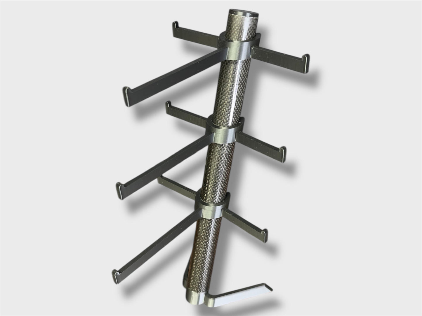 Fahrrad / Rennrad / Brillenständer für 3 Brillen / aus Carbon / 3D-Druck / Organizer