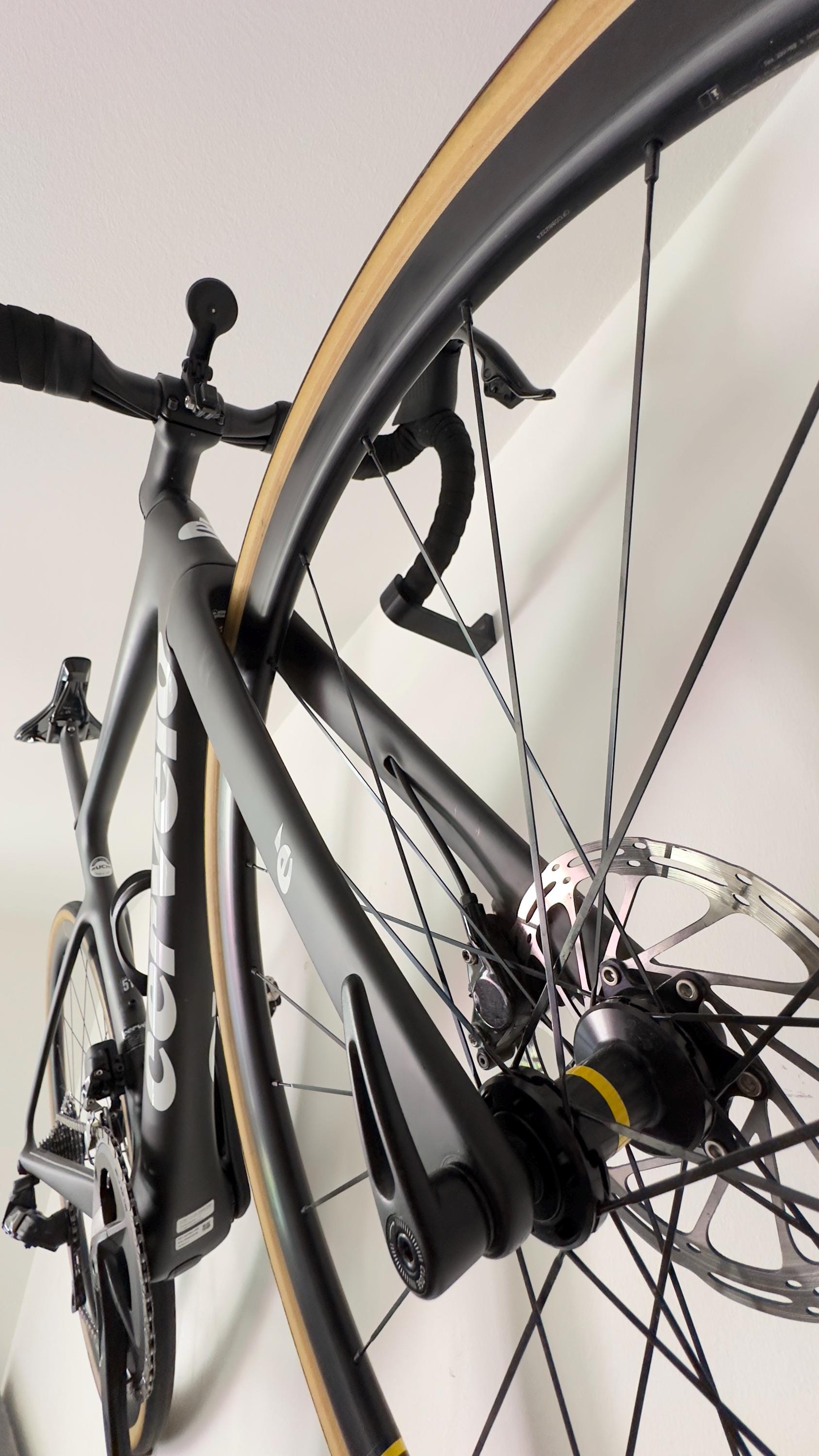 Fahrrad Wandhalterung Rennrad / Gravel Bike / 3D Druck / Lenkerhalter / Fahrradaufbewahrung / minimalistische Halterung / Geschenk