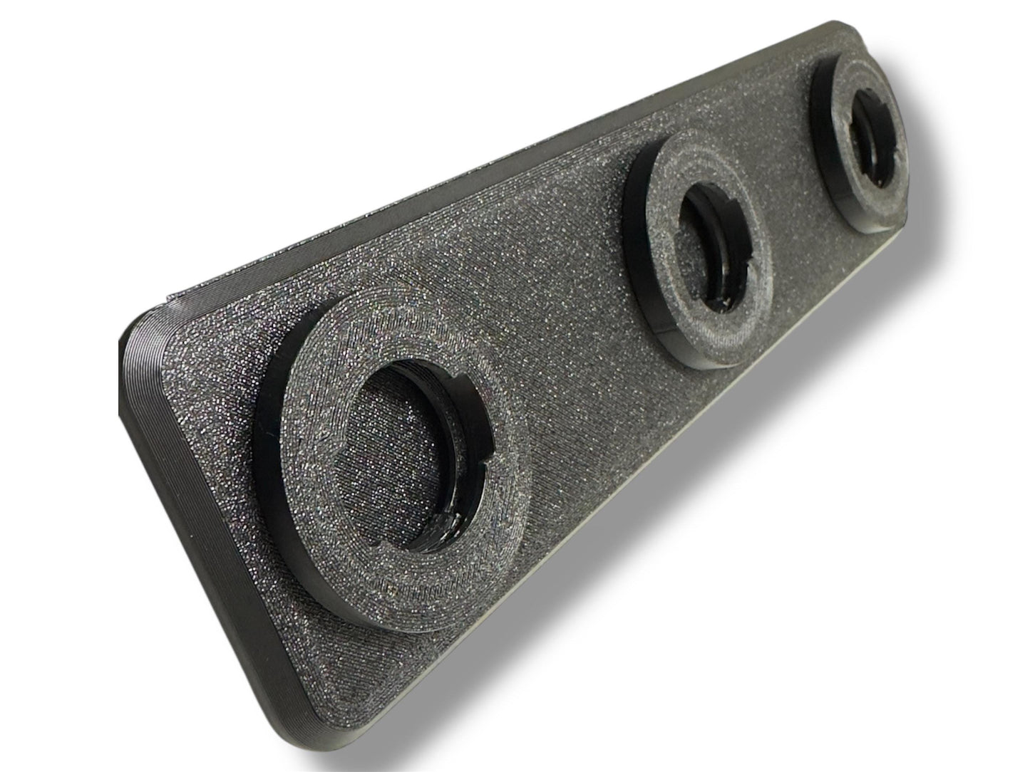 Universelle Fahrrad Computer Wandhalterung für Garmin & Wahoo | Carbon Optik | Kleben / Schrauben | 2-3 Geräte | Garmin Radar Ladefunktion